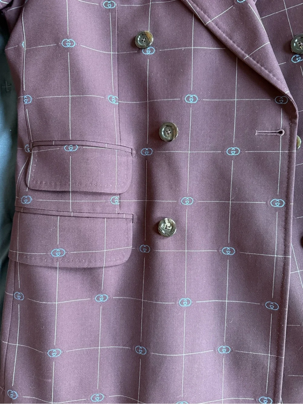 GUCCI MEN’S DOUBLE-BREAST BLAZER SIZE 46R